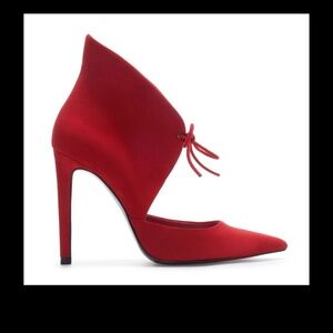 NWT Zara Red Suede Ankle Shoes/Boots size 6